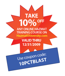 Take 10% off any Hazmat University course